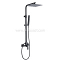 Black square faucet brass high style basin faucet